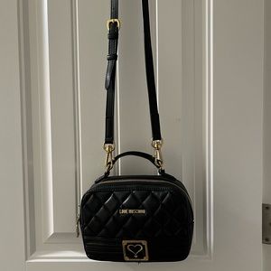 Love Moschino quilted crossbody bag.
